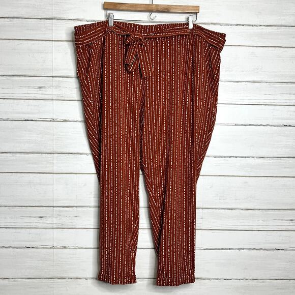 Torrid Pull On Taper Stretch Crepe Pants Burnt Orange Size 4X - Picture 2 of 11
